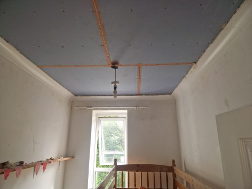 plasterboarded ceiling